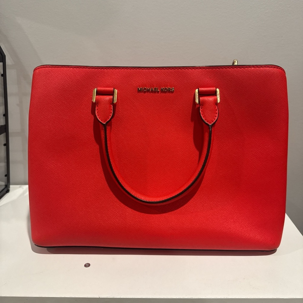 Michael Kors Vibrant Red Satchel